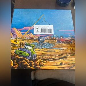 Colorful Construction Scene Art Print